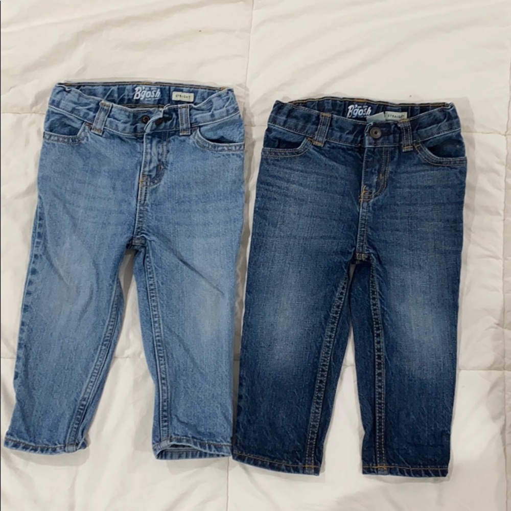 B’Gosh Baby Boys Straight Adjustable Waist Jeans